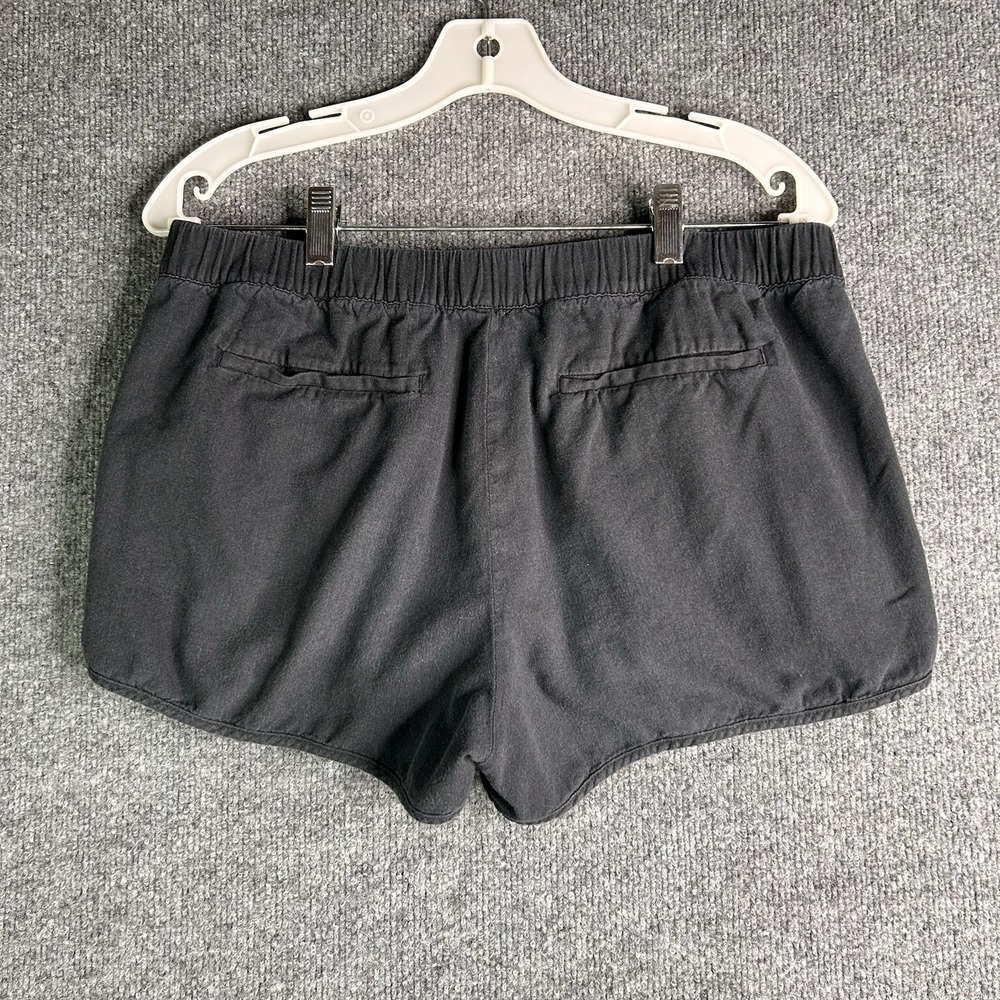 Madewell Pull On Running Shorts Womens Size Medium Washed Black Elastic Waist - Picture 2 of 9